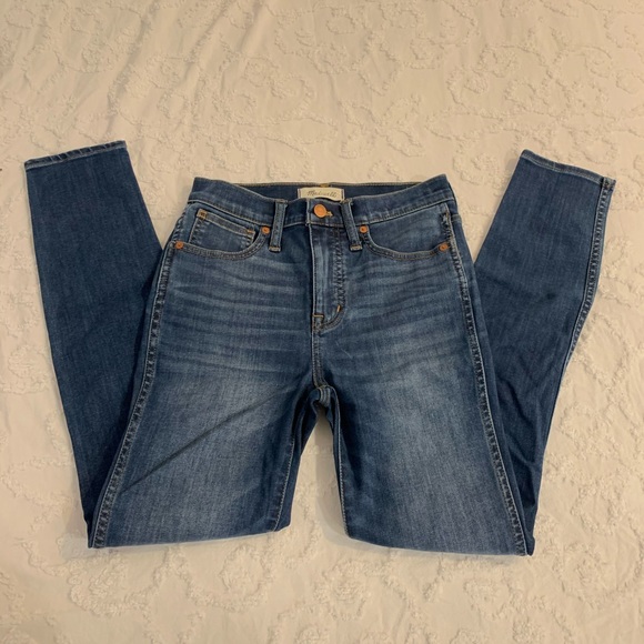 Madewell TENCEL 10” high-rise skinny in danny wash - Picture 5 of 10
